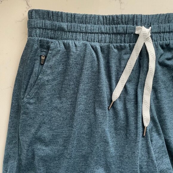 Pacific Trail Casual Elasticized Waist w Drawcord Poly Shorts Teal Blue Sz S - Picture 2 of 11